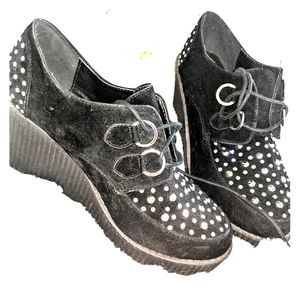 Bucco capensis jeweled platform shoes, worn once